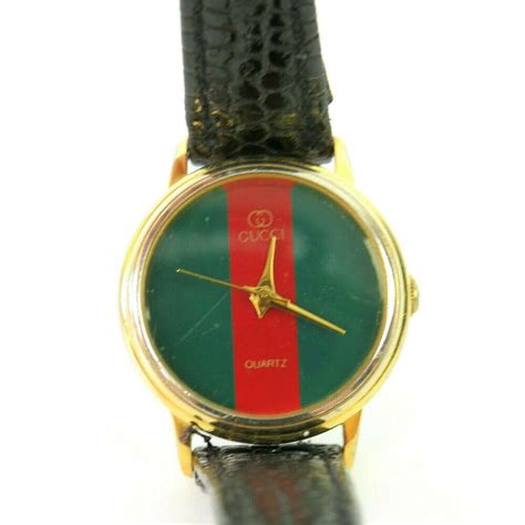 gucci watch red green black face